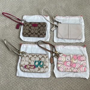 Coach Wristlet Bundle of 3